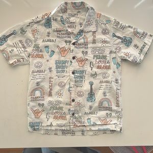 Little Chiefs of Hawaii Kids Button Up Aloha Shirt (Size 6-7Y)